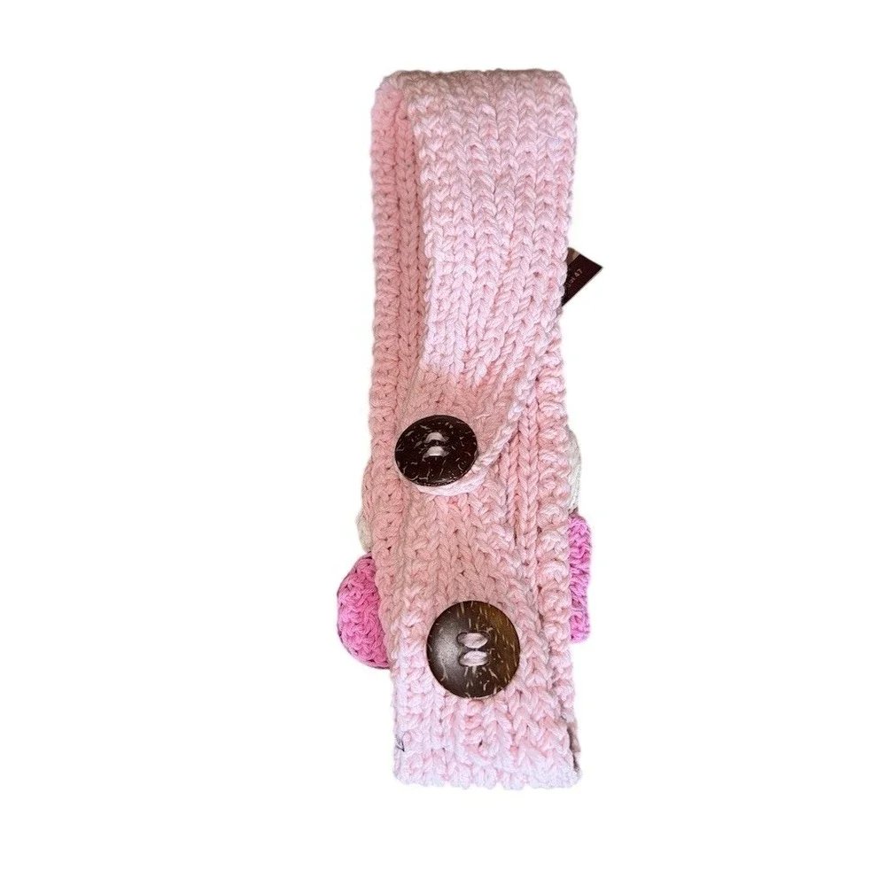 C.C Exclusives Accessory Set Womens One Size Pink Knit Headband Neck lot of 12
